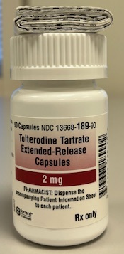 Tolterodine tartrate 2mg 90 extended release caps