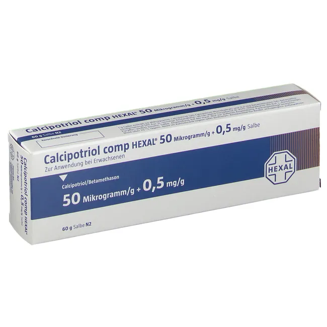 Calcipotriol comp HEXAL® 50mcg/g + 0,5mg/g 60 g ointment