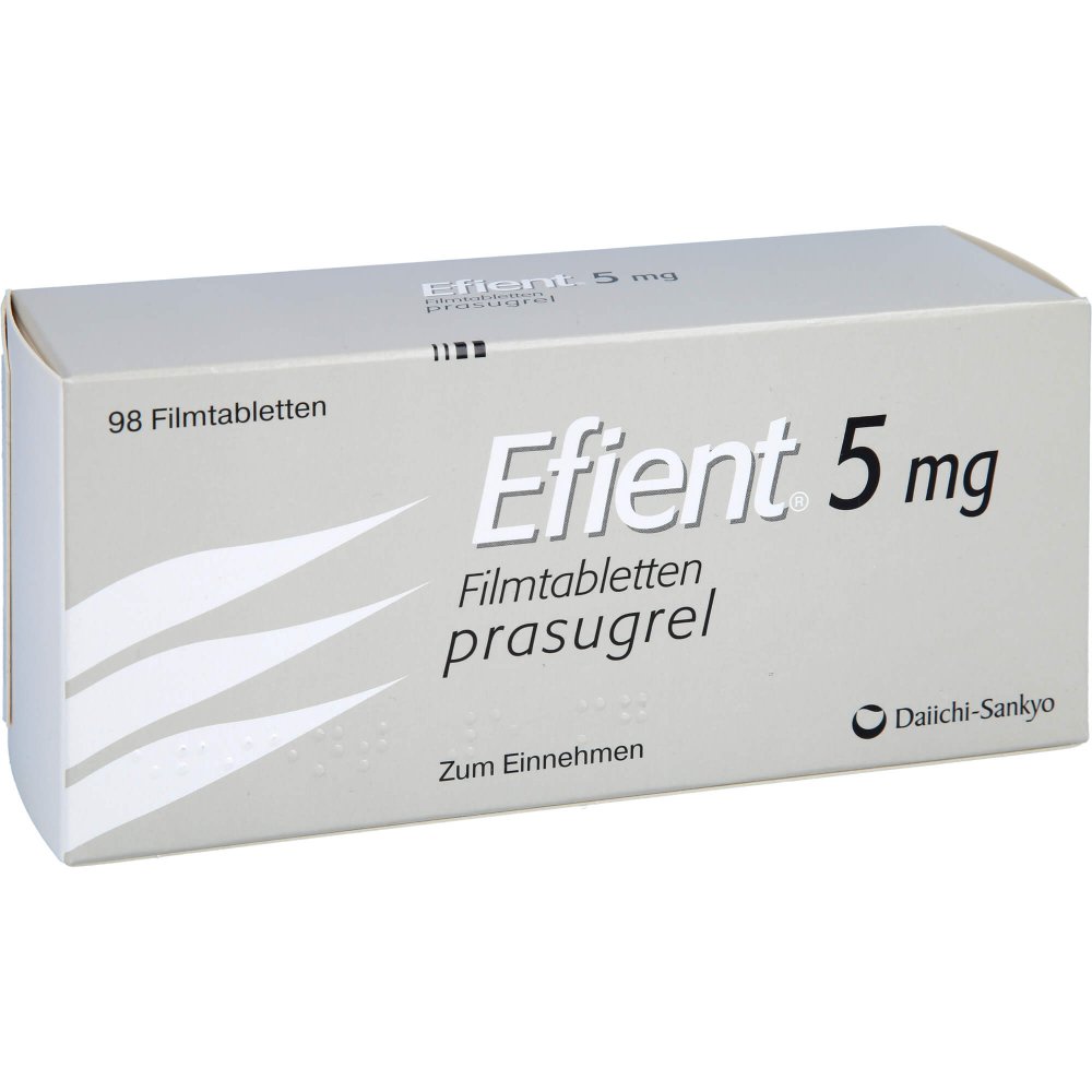 Efient 5mg 98 film-coated tabs