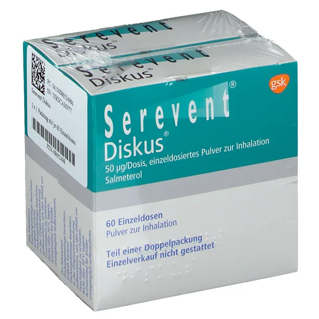 Serevent Diskus 50mcg/dose 2x60 doses, powder for inhalation