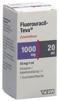 Fluorouracil-Teva® 1000mg/20ml 20 ml vial