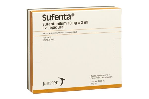 Sufenta Inj Lös 5 mcg/ml 5 Amp 2 ml (Narkotika)