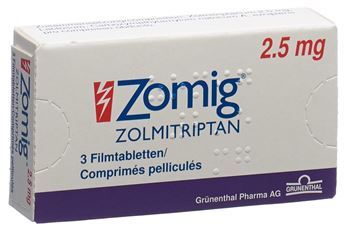 Zomig film-coated tablets 2.5 mg 6st