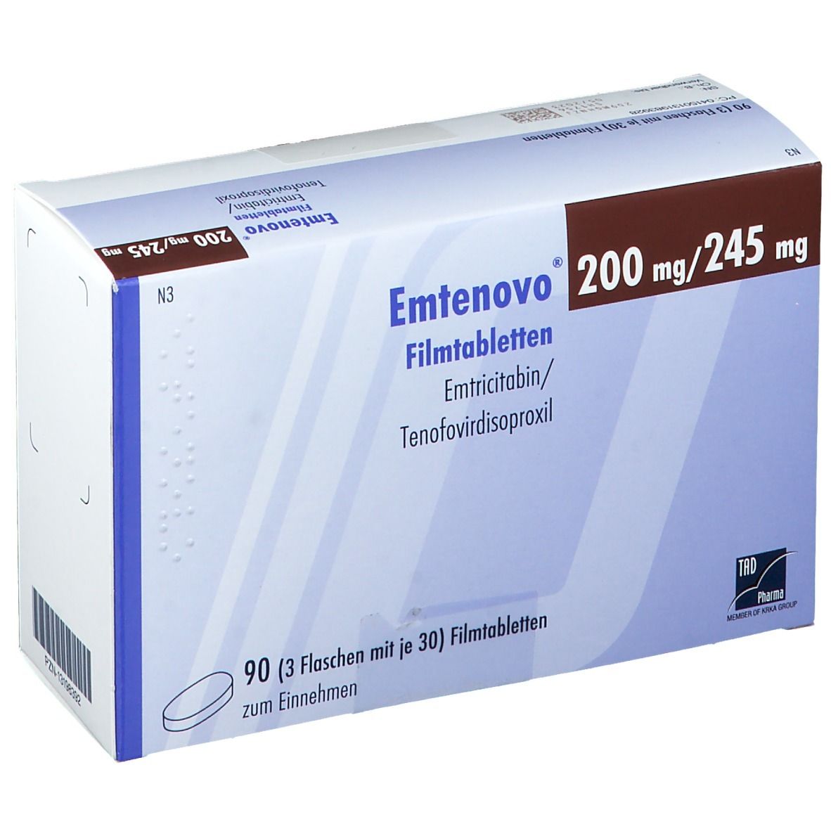 Emtenovo® 200mg/245mg 90 tabs