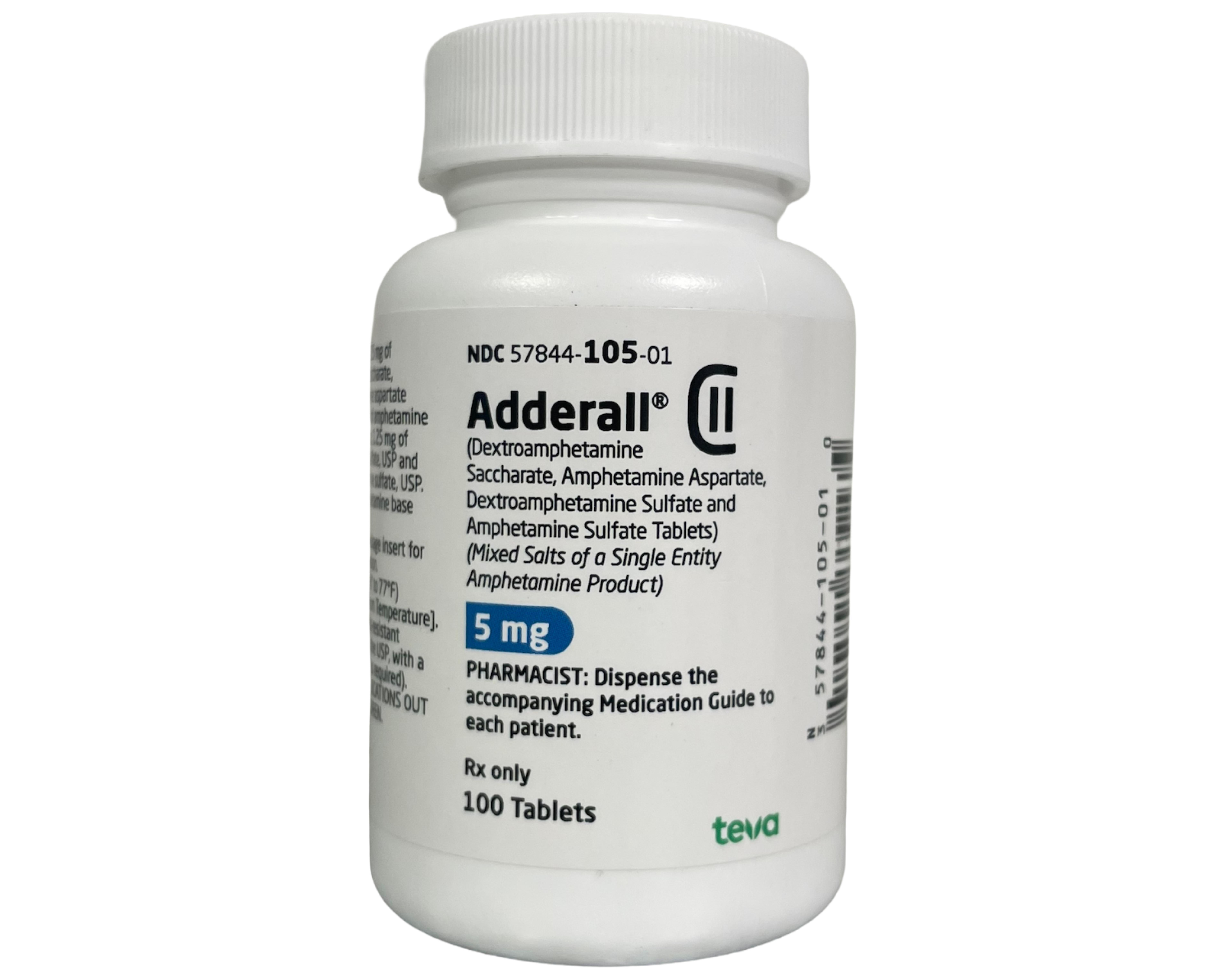 Adderall 5mg 100 tabs (Narkotika)