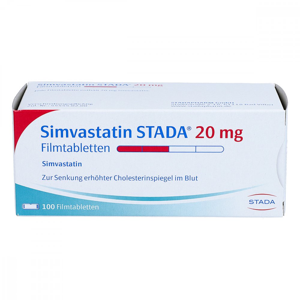 Simvastatin STADA® 20mg 100 film-coated tablets
