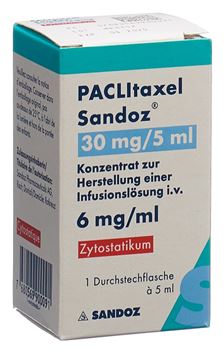 Paclitaxel Sandoz 30mg/5ml Durchstf 5ml