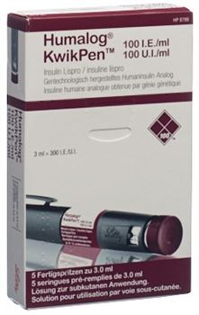 Humalog KwikPen sol for inj 100 IE/ml pre-filled pen 5x3ml