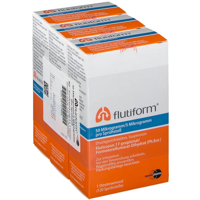 flutiform® 50mcg/5mcg 3x120 doser, suspension for inhalation