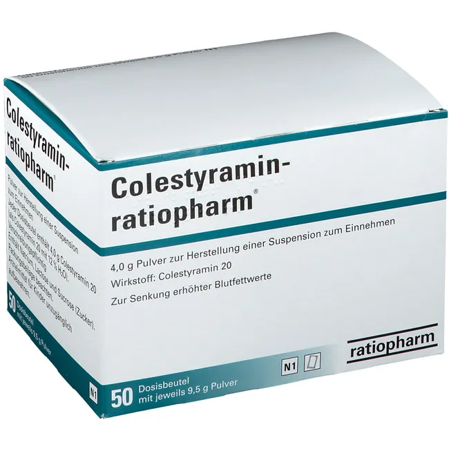 Colestyramin-ratiopharm® 4g 50 sachets, powder for oral suspension