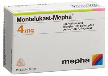 Montelukast-Mepha 4mg 98 chewable tabs