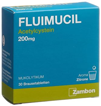 Fluimucil 200mg 30 effervescent tabs