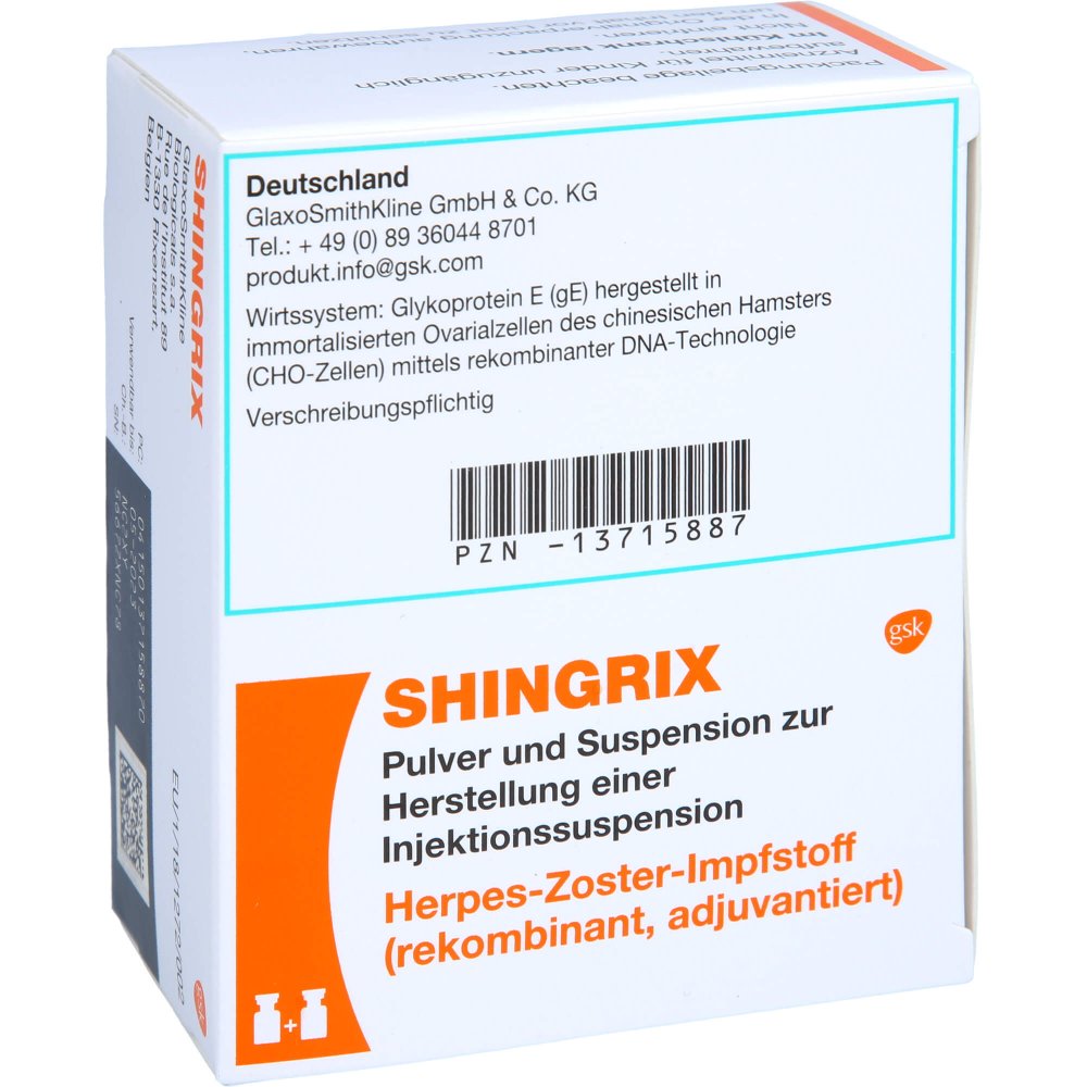 Shingrix 50 mcg susp inj 10 st
