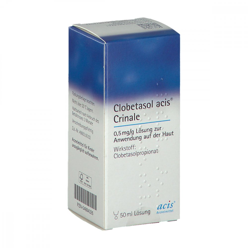 Clobetasol acis Crinale 0,5mg/g 50 ml, solution for cutaneous use