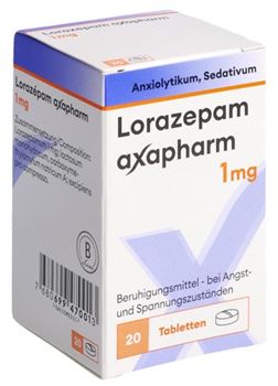 Lorazepam axapharm 1mg 50 tabs (Narkotika)