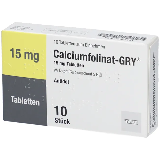 Calciumfolinat-GRY® 15mg 10 tabs