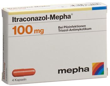 Itraconazol-Mepha 100mg 4 caps
