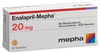Enalapril-Mepha 20mg 98 tabs