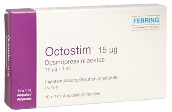 Octostim Inj Lös 15 mcg/ml 10 Fl 1 ml