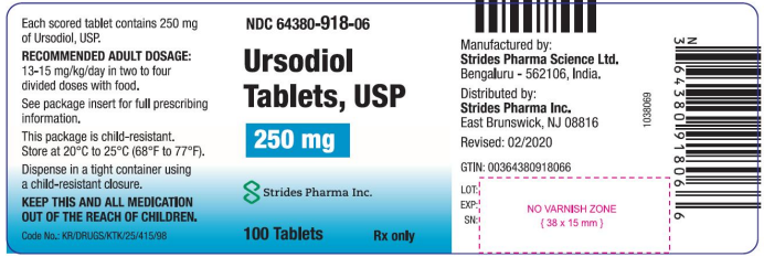 Ursodiol 250mg 100 tabs