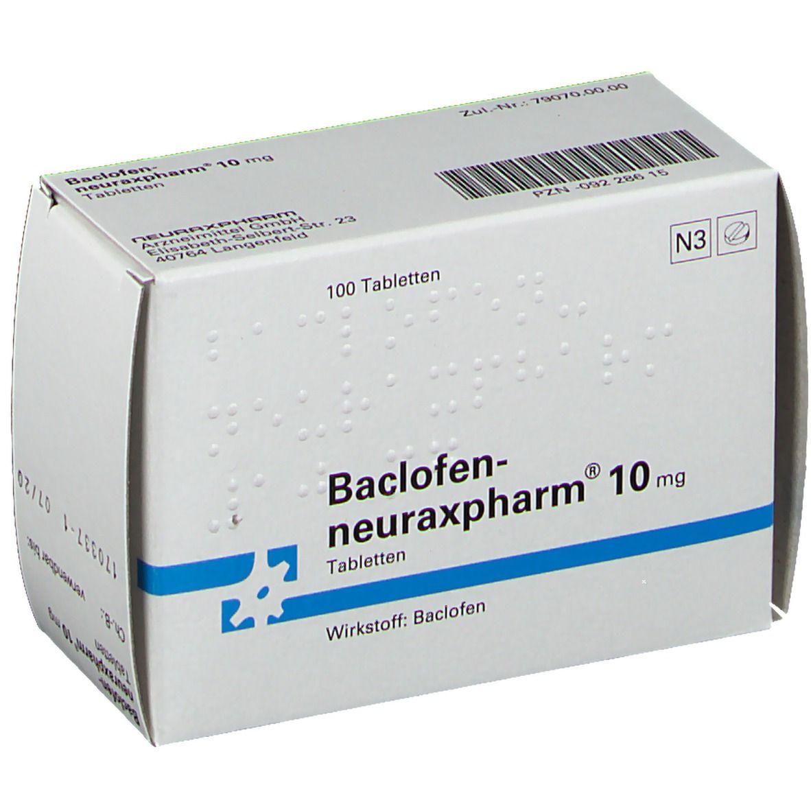Baclofen 10 mg 100 tabs
