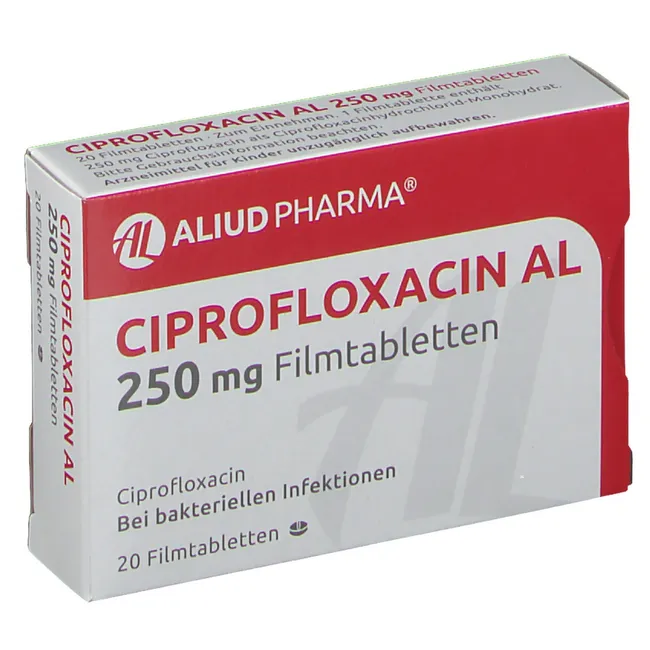 Ciprofloxacin AL 250mg 20 tabs
