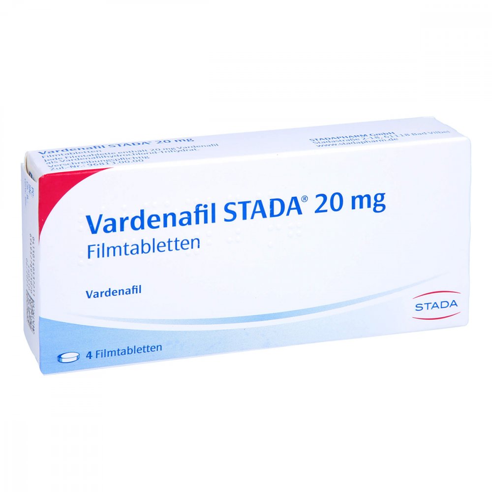 Vardenafil STADA 20 mg 4 tabs