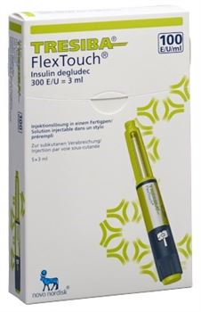 Tresiba® FlexTouch 100 E/ml 5x3 ml pre-filled pen