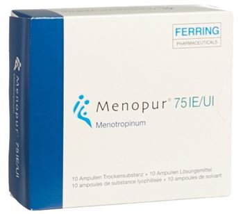 Menopur® 75 IU 10 amp, powder and solvent for solution for injection