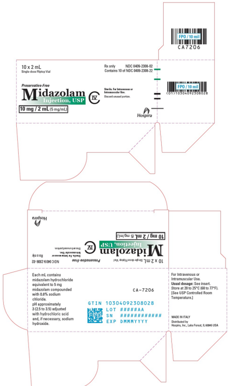 Midazolam 10mg/2ml (5mg/ml) 10x2ml (Narkotika)