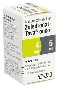 Zoledronat Teva onco 4 mg/5 ml sol for inf 1x5ml