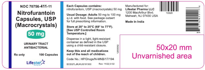 Nitrofurantoin 50mg 100 caps
