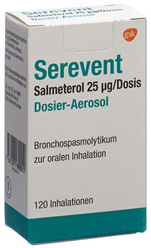 Serevent aerosol 25 mcg 120 doses