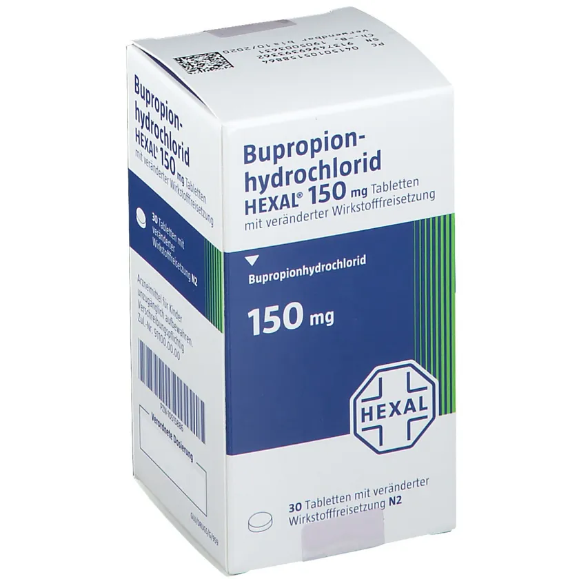 Bupropionhydrochlorid HEXAL® 150mg 30 modified-release tabs