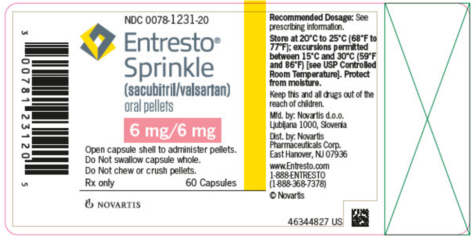 ENTRESTO® SPRINKLE 6mg/6mg 60 caps