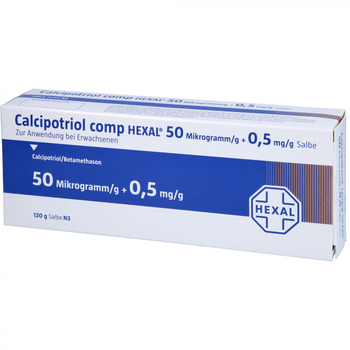 Calcipotriol comp HEXAL® 50mcg/g + 0,5mg/g 120 g ointment