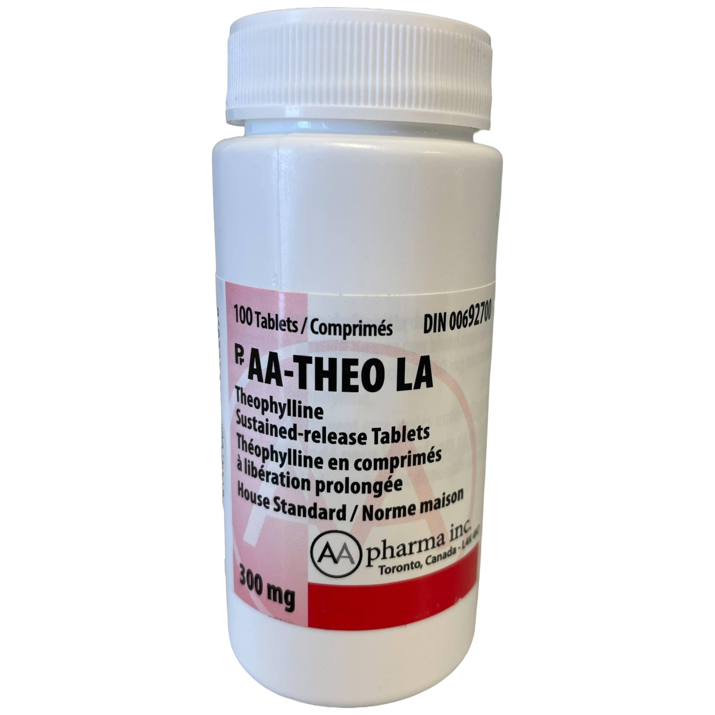 AA-Theo LA Sustained-Release Tablets 300mg, 100 tabs.