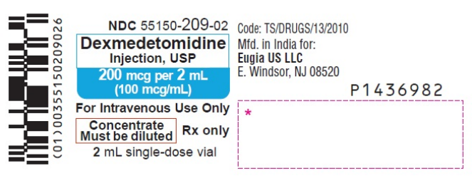 Dexmedetomidin 100mcg/ml 25x2 ml vial, solution for injection