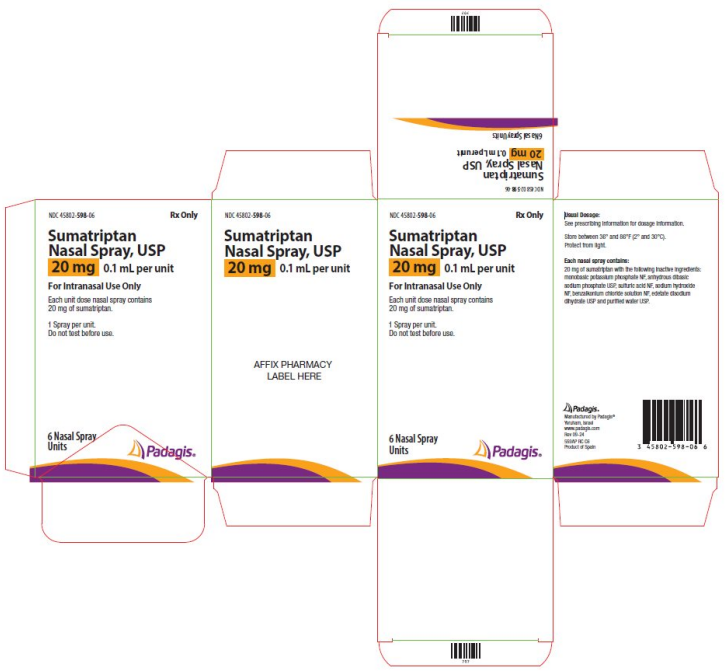 Sumatriptan 20mg 6st nasal spray