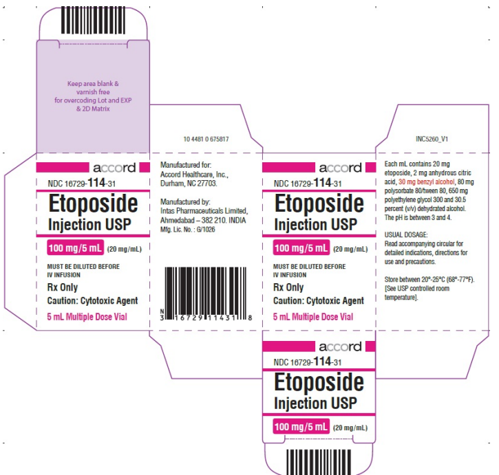 Etoposide 100mg 5 ml vial