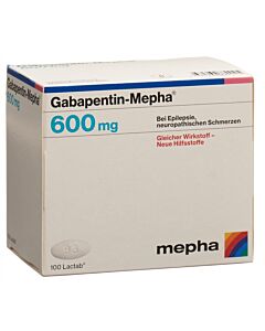 Gabapentin-Mepha 600mg 100 tabs