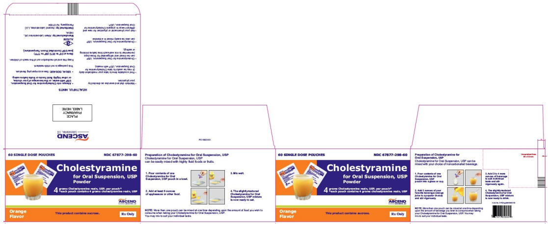 Cholestyramine 4g 60 pouches  powder for oral suspension (orange flavor) (Ascend)