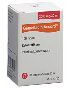 Gemcitabin Accord® 2000mg/20ml 20ml vial