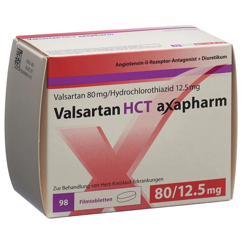 Valsartan HCT axapharm 80/12,5 mg 98 tabs
