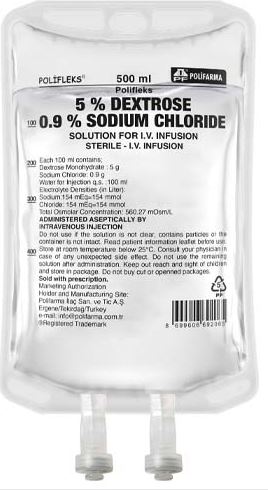 Polifleks 5% Dextrose - 0.9% Sodium Chloride solution for I.V. infusion 15x1000ml