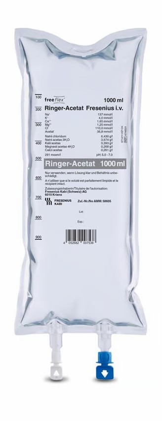 Ringer-Acetat Fresenius Freeflex 10x1000 ml, for infusion