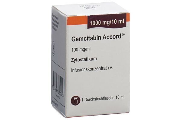 Gemcitabin Accord® 1000mg/10ml 10ml vial