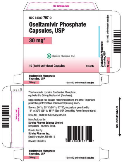 Oseltamivir phosphate 30mg 10 caps (Strides)