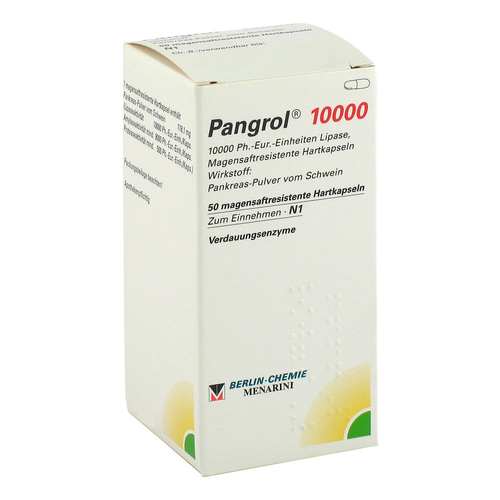 Pangrol 10 000 gastro-resistant hard capsules, 50st