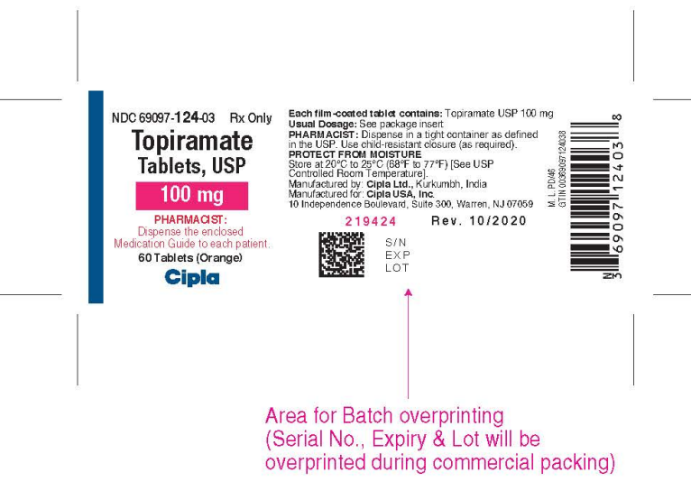 Topiramate 100mg 60 tabs